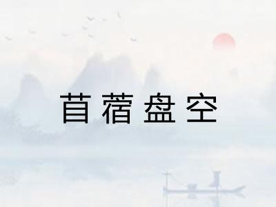 苜蓿盘空 苜蓿盘空