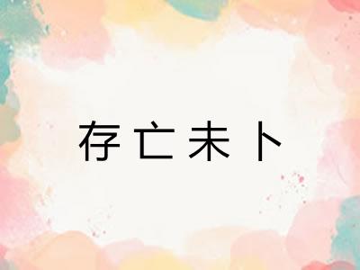存亡未卜