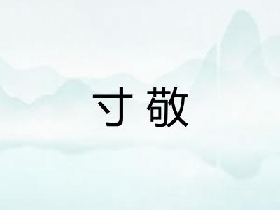 寸敬