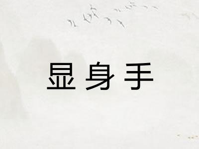 显身手