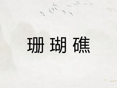 珊瑚礁 珊瑚礁
