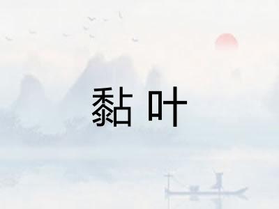 黏叶