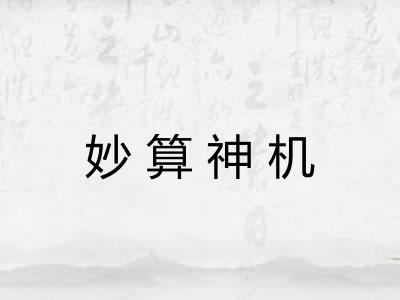 妙算神机