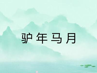 驴年马月