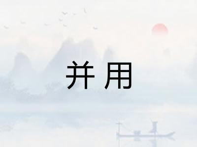 并用