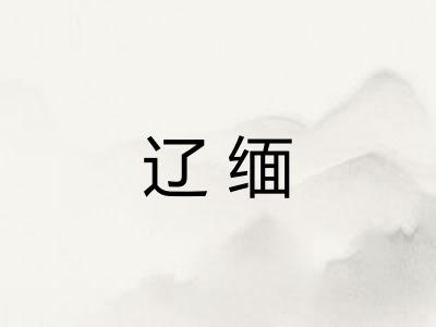 辽缅