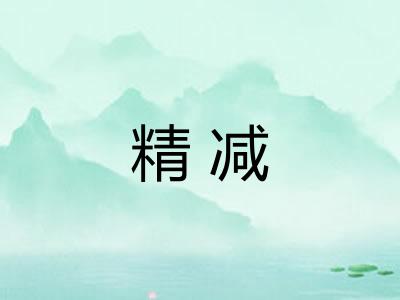 精减
