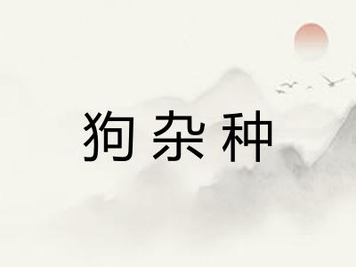 狗杂种