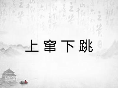 上窜下跳