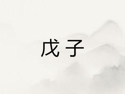 戊子