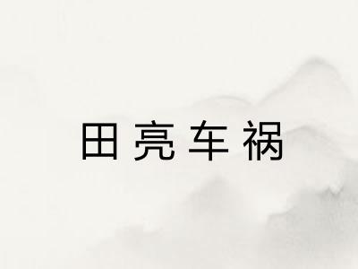 田亮车祸