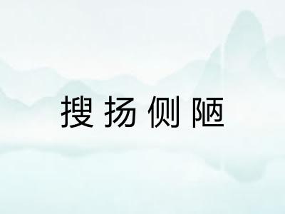 搜扬侧陋