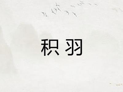 积羽