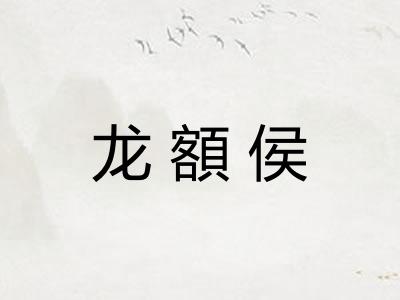 龙額侯