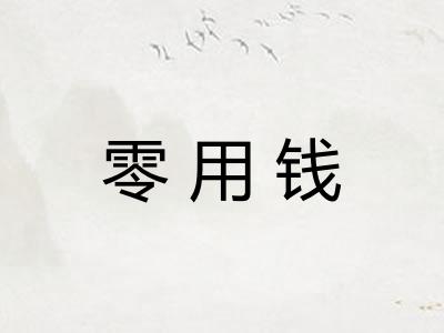 零用钱 零用钱