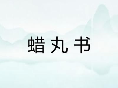 蜡丸书