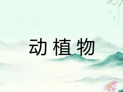 动植物