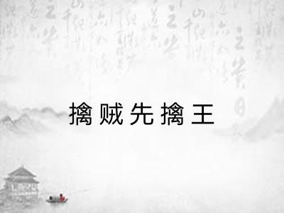 擒贼先擒王