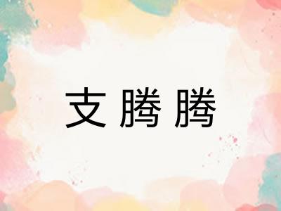 支腾腾
