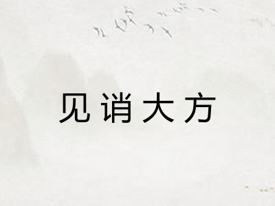 见诮大方
