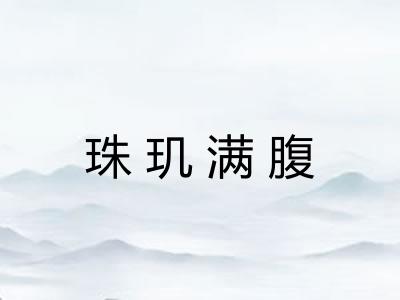 珠玑满腹