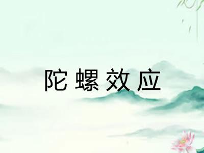 陀螺效应 陀螺效应