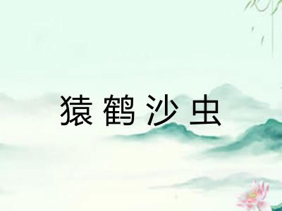 猿鹤沙虫 猿鹤沙虫