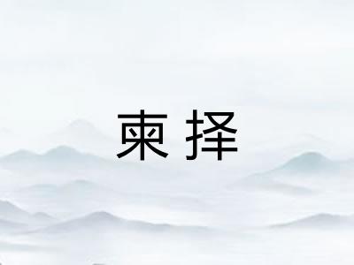 柬择