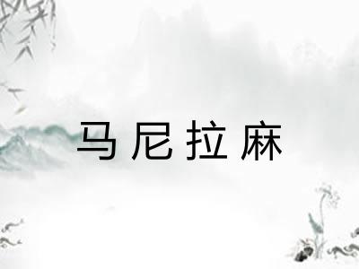 马尼拉麻 马尼拉麻