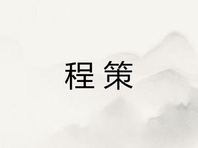 程策