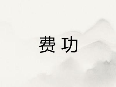 费功