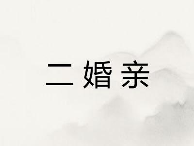 二婚亲 二婚亲