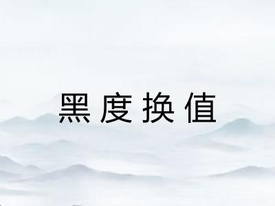 黑度换值