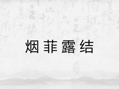 烟菲露结