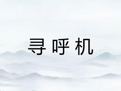 寻呼机
