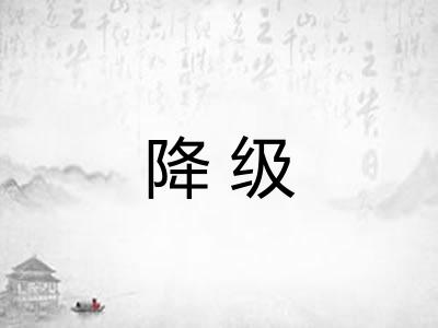 降级