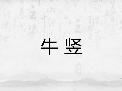 牛竖 牛竖