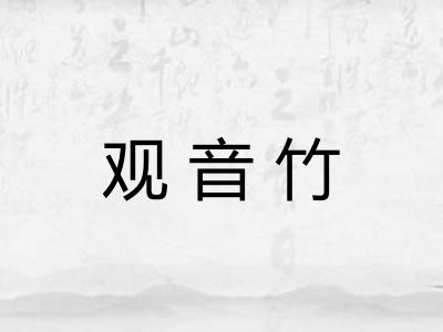 观音竹