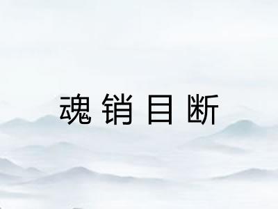 魂销目断 魂销目断
