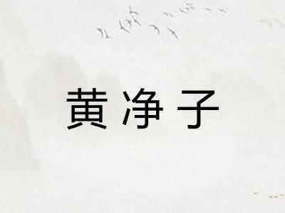黄净子
