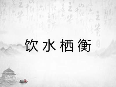 饮水栖衡