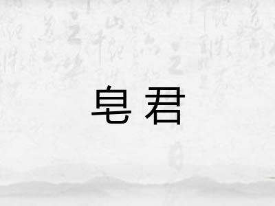 皂君