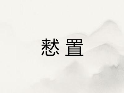 慭置