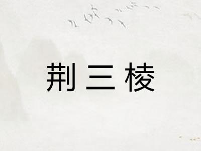 荆三棱 荆三棱
