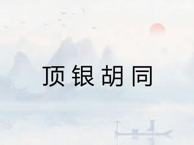 顶银胡同 顶银胡同