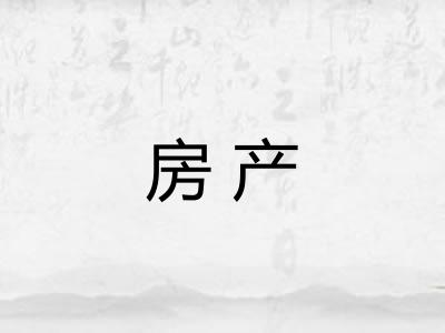 房产