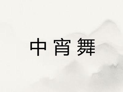 中宵舞 中宵舞