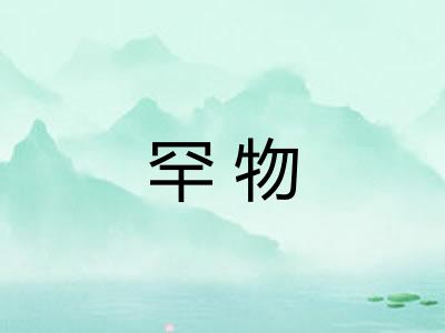 罕物