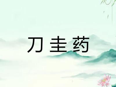 刀圭药