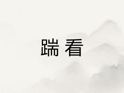 踹看
